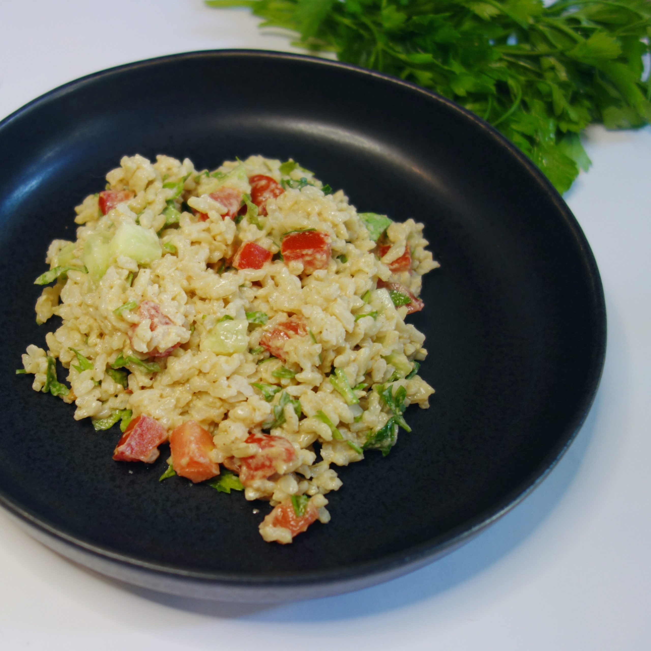 Mehr über den Artikel erfahren Tahini Risotto aus braunem Reis