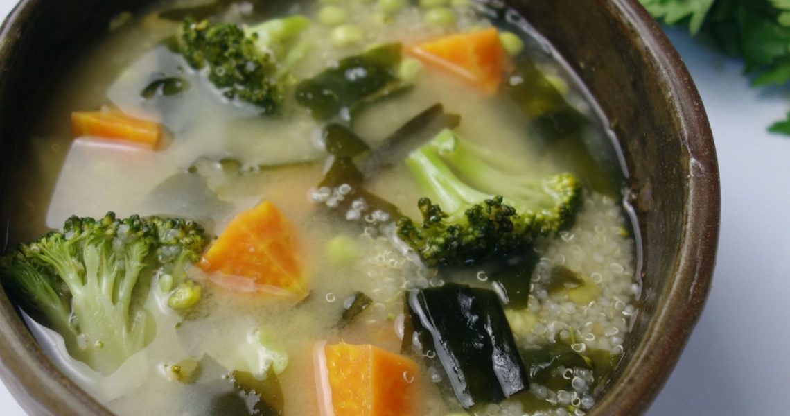 Rezept für Quinoa-Miso-Suppe